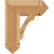 Ekena Millwork Legacy Arts and Crafts Rough Sawn Bracket w/ Offset Brace, Western Red Cedar, 8"W x 18"D x 22"H BKT0806X18X22LEC03RWR - alternate 2
